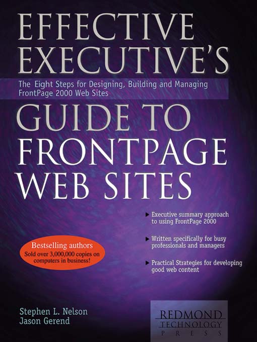 Cover image for Effective Executive's Guide to FrontPage Web Sites